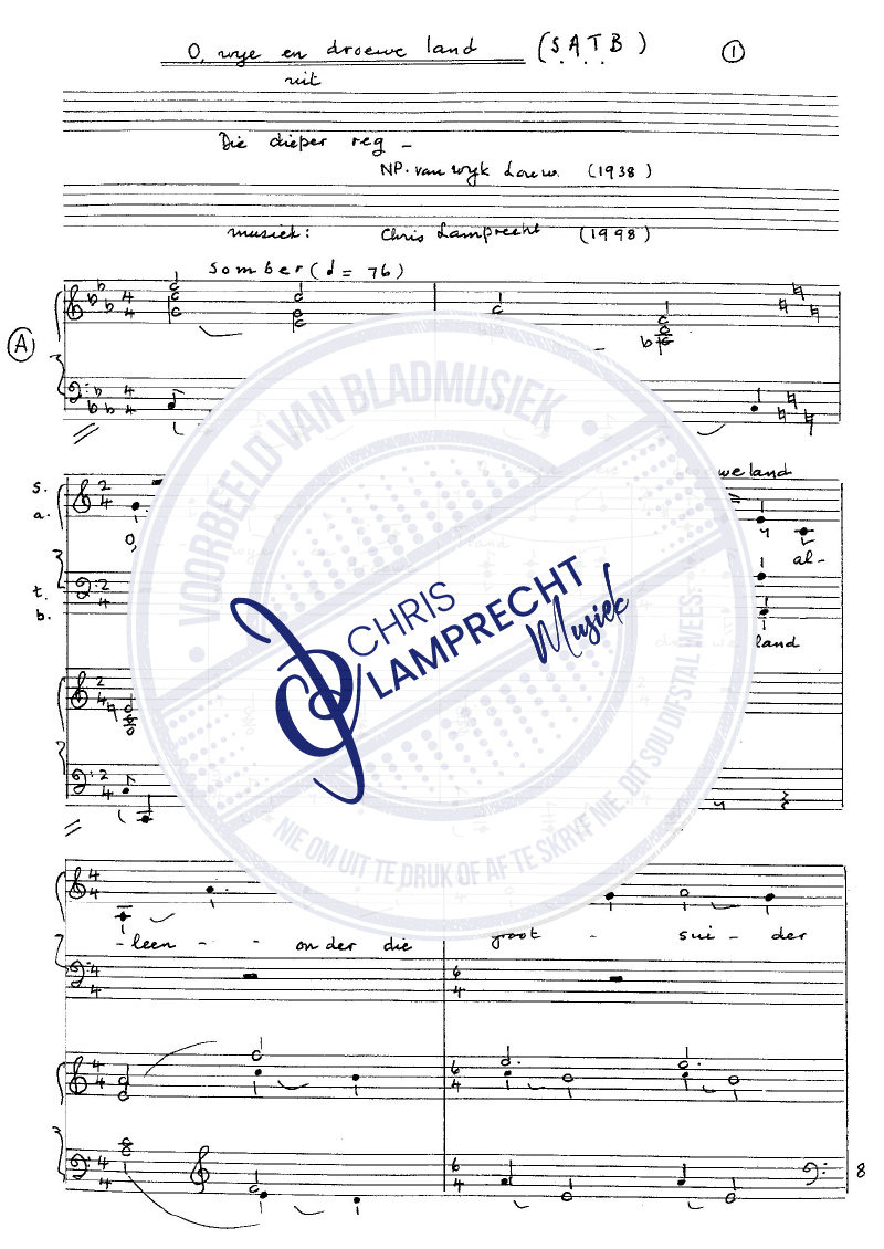 Chris-Lamprecht-O-wye-en-droewe-land-SATB-p1-12